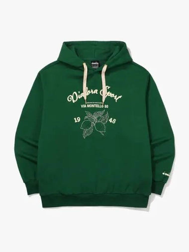 Diadora lemon graphic hooded sweatshirt GREEN - DIADORA - BALAAN 1