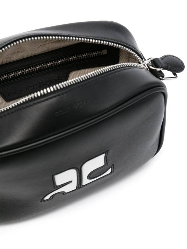 Reedition Camera Leather Cross Bag Black - COURREGES - BALAAN 4