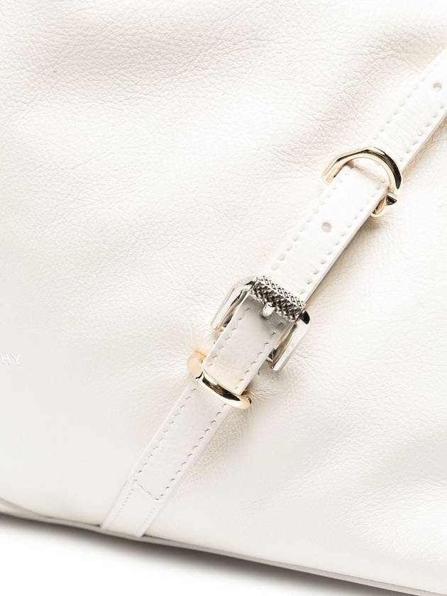 Voyou Medium Leather Shoulder Bag Ivory - GIVENCHY - BALAAN 7