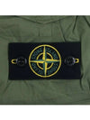 Men's Waffen Patch Cotton Fleece Bermuda Shorts Green - STONE ISLAND - BALAAN 3