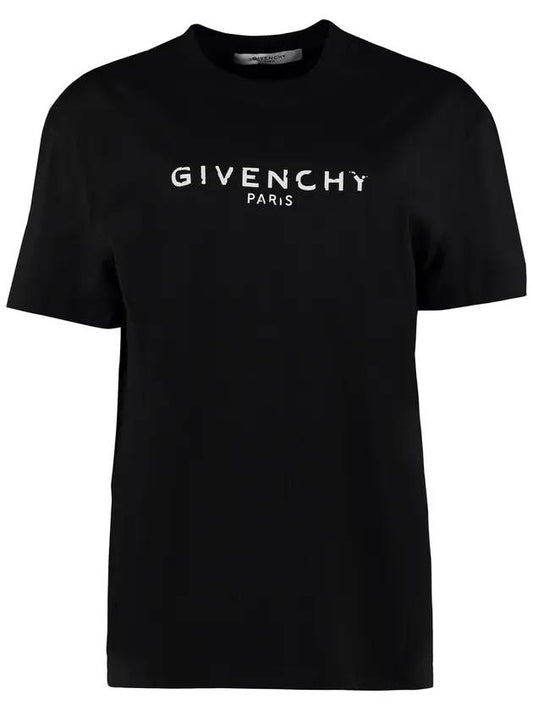 Logo Short Sleeve T-Shirt Black - GIVENCHY - BALAAN 1