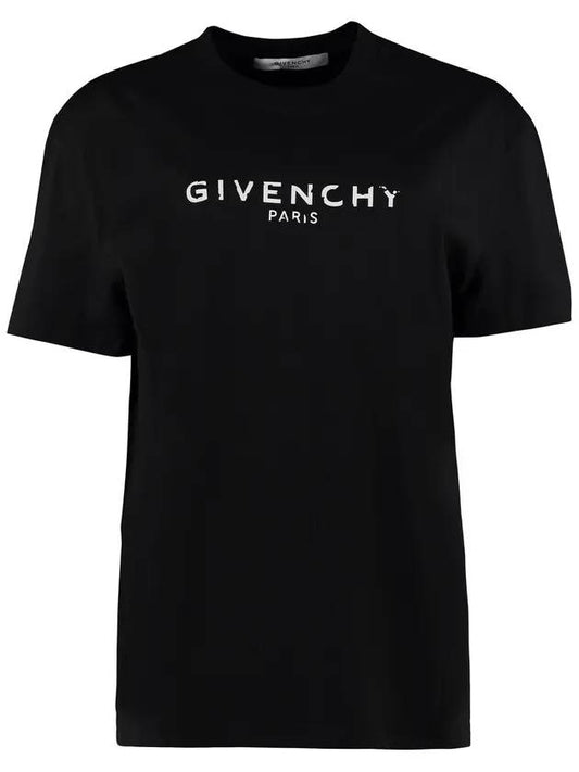 logo short sleeve t-shirt black - GIVENCHY - BALAAN 1