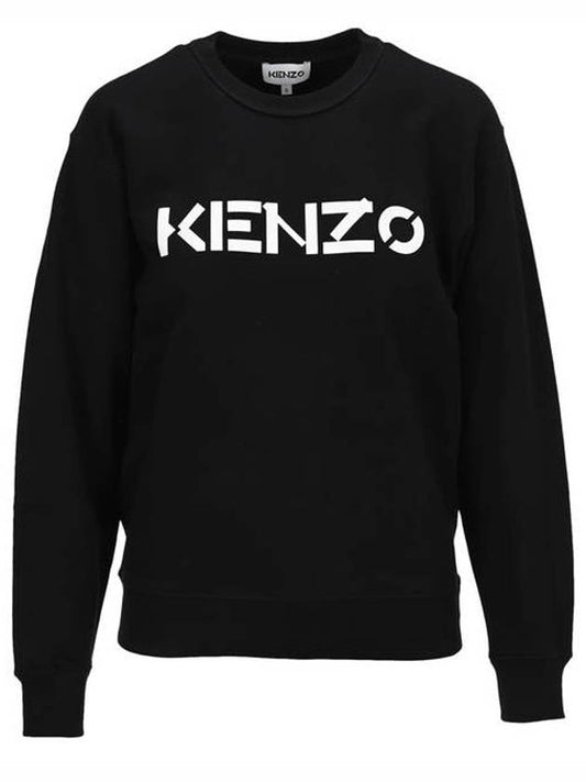 Logo Sweatshirt Black - KENZO - BALAAN.