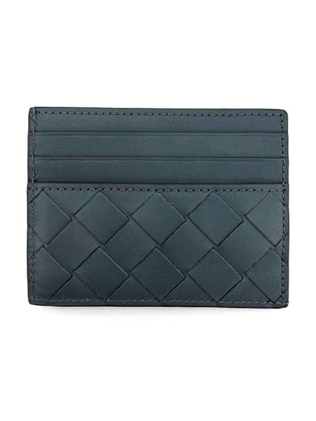 Intrecciato Leather Card Wallet Grey - BOTTEGA VENETA - BALAAN 2