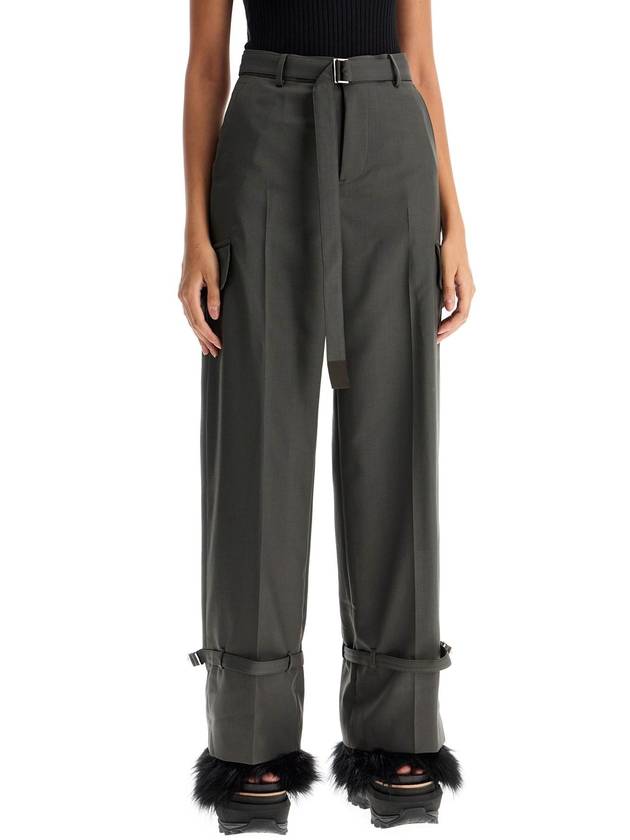 cargo wool blend trousers for men. - SACAI - BALAAN 2