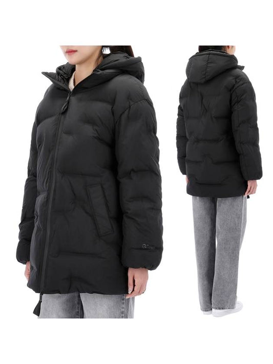 Soft Puffer Midi Padding Black - GANNI - BALAAN 2