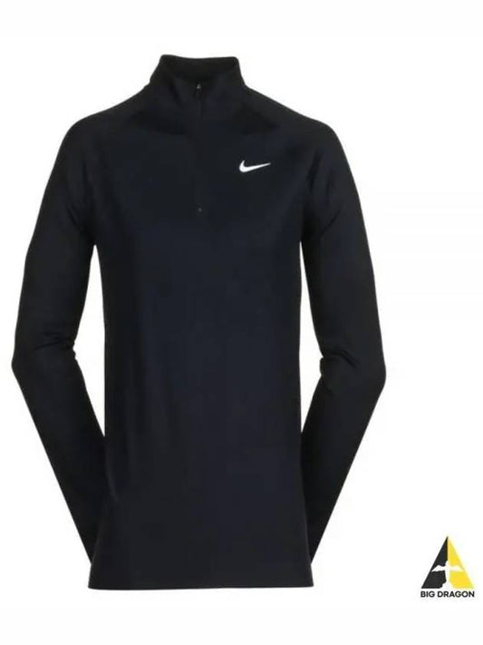 Golf Tour Dri-Fit ADV Half Zip Long Sleeve T-Shirt Black - NIKE - BALAAN 2