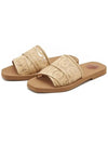 Women's Lace Strap Woody Slippers Brown - CHLOE - BALAAN 4