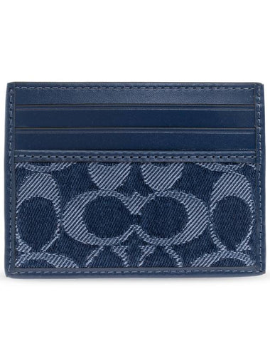 Coach Card Case, Women's, Navy Blue - COACH - BALAAN 1