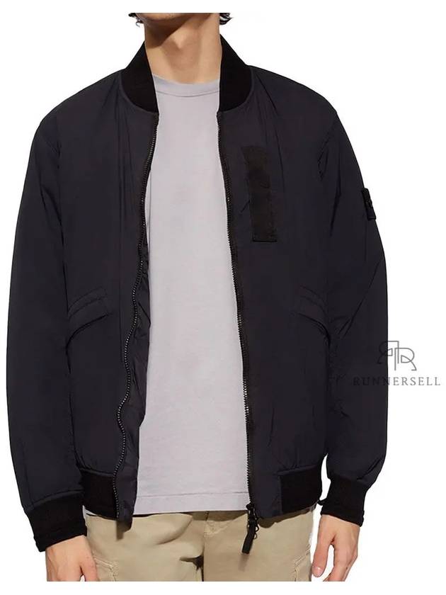 Skin Touch Nylon TC Primaloft Bomber Jacket Black - STONE ISLAND - BALAAN 2