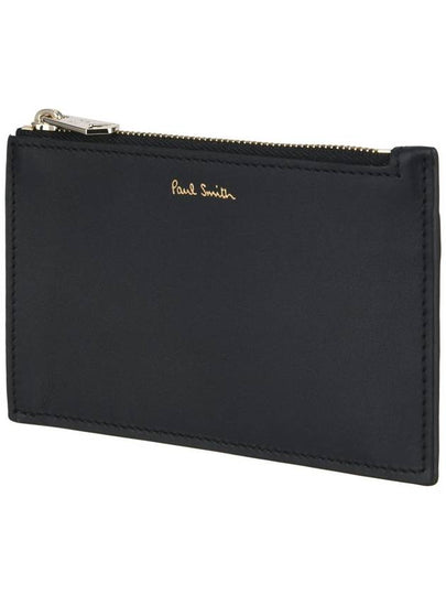 Zipper Card Wallet Black - PAUL SMITH - BALAAN 2