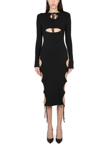 DRESS WITH CUT-OUT DETAILS - ANDREADAMO - BALAAN 1