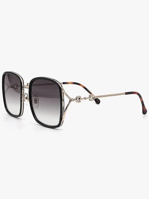 Eyewear Square Gray Lens Sunglasses Black - GUCCI - BALAAN 3