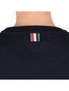 4 Bar Armband Milano Stitch Knit Top Navy - THOM BROWNE - BALAAN 9