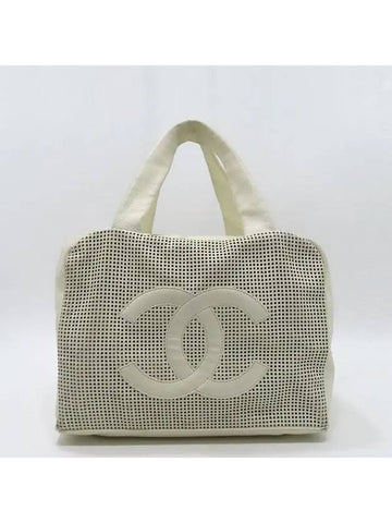 white tote bag - CHANEL - BALAAN 1