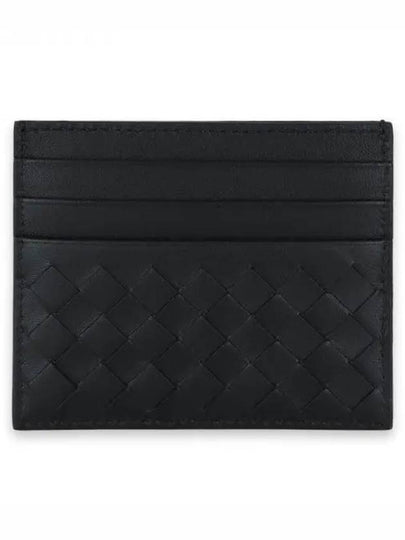 Men's Intrecciato Card Wallet Black - BOTTEGA VENETA - BALAAN 2