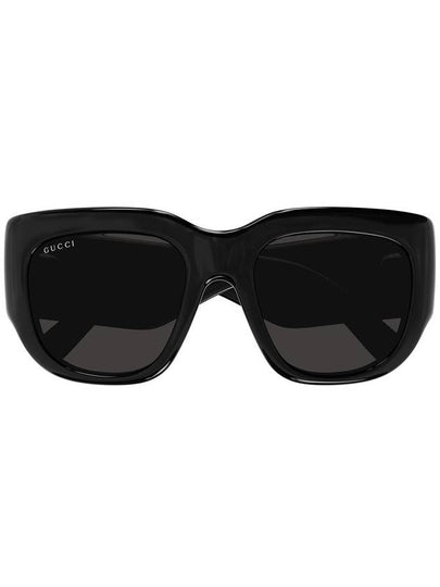 Eyewear Square Frame Acetate Sunglasses Black - GUCCI - BALAAN 2