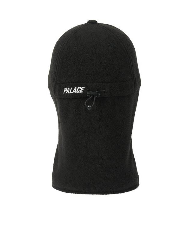 Facewarmer Fleece P 5Panel Cap Black - PALACE - BALAAN 4