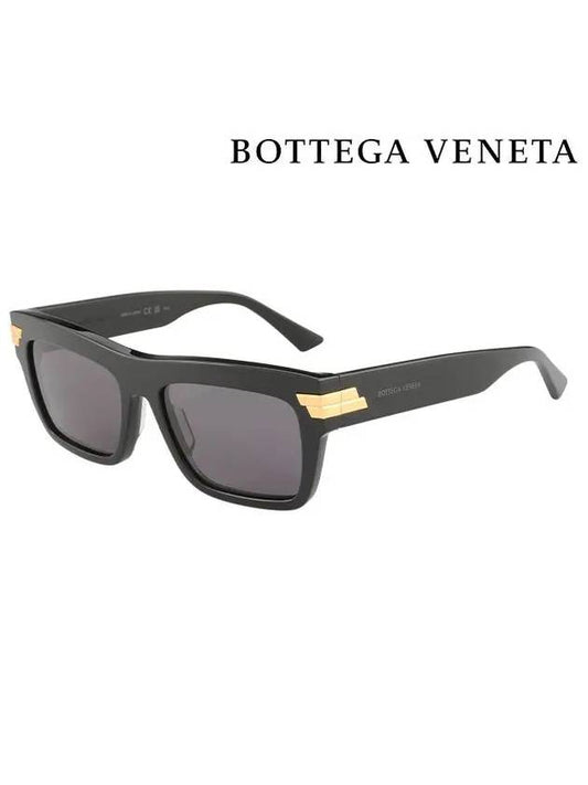 Eyewear Square Frame Acetate Sunglasses Black - BOTTEGA VENETA - BALAAN 2