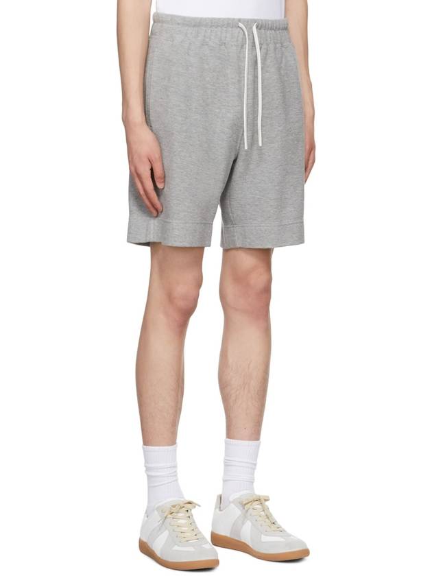 Terry Cotton Drawstring Short Grey - THEORY - BALAAN 3