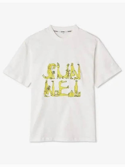 Classic Logo Figure Short Sleeve T-Shirt White - SUNNEI - BALAAN 2