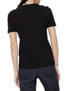 T Reg D Regular Fit Cotton Short Sleeve T-Shirt Black - DIESEL - BALAAN 4