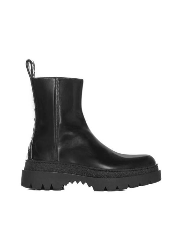 Leather Highway Ankle Boots Black - BOTTEGA VENETA - BALAAN 1