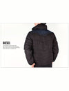 Men WENNO Down Jacket Black 900 - DIESEL - BALAAN 4