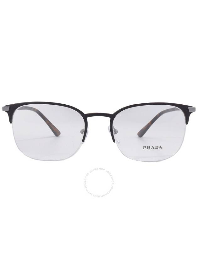 Glasses Frame PR57YV 02Q-1O1 Semi-Rimless Metal Men Women Glasses - PRADA - BALAAN 2