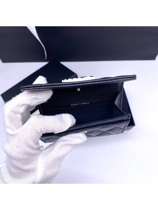 Caviar Flap Card Wallet Black - CHANEL - BALAAN 5