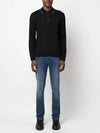 Embroidered Logo Merino Wool Polo Shirt Black - PAUL SMITH - BALAAN 5