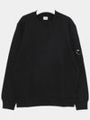 Diagonal Raised Fleece Lens Sweatshirt Black - CP COMPANY - BALAAN 3