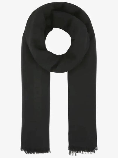 Skull Print Knit Scarf Black - ALEXANDER MCQUEEN - BALAAN 2