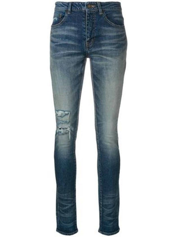 Classic Skinny Jeans Blue - SAINT LAURENT - BALAAN 1