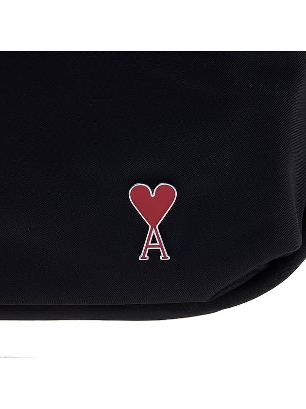 Heart Logo Pouch Bag Black - AMI - BALAAN 7