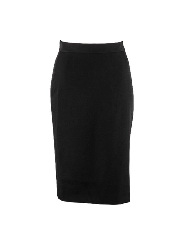 Women's Wool Pencil Skirt Black - BURBERRY - BALAAN 1