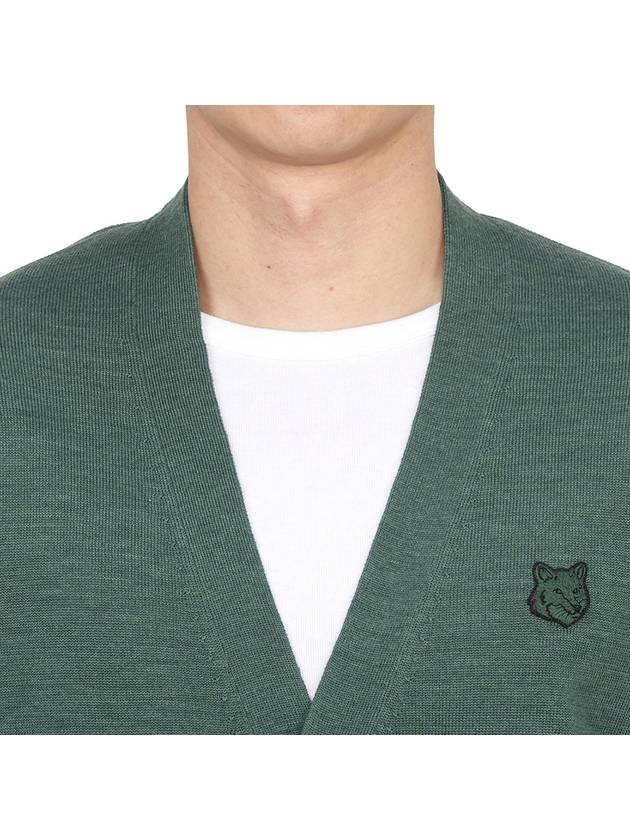 Bold Fox Head Patch Regular Cardigan Evergreen - MAISON KITSUNE - BALAAN 6