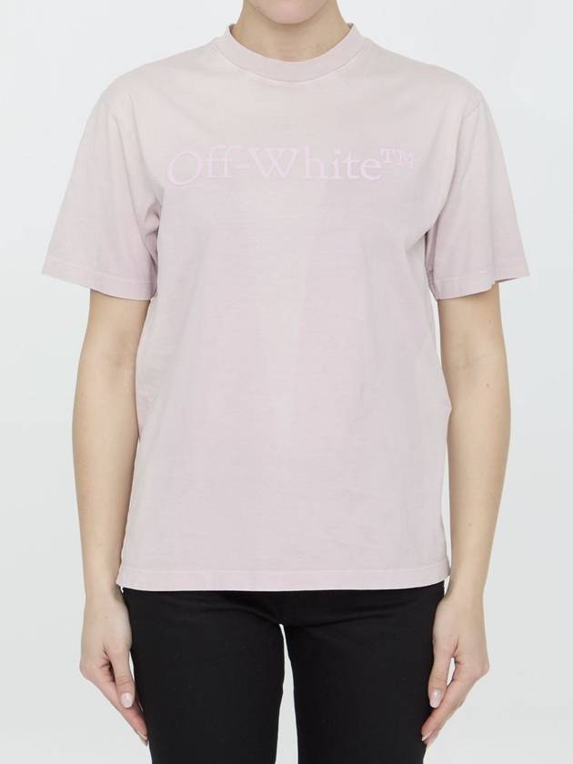 Short Sleeve T-Shirt OWAA049S24JER0013636 Lilla - OFF WHITE - BALAAN 2