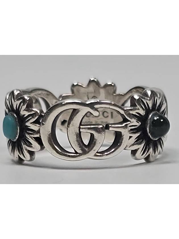 Double G Vintage Sterling Silver Flower Ring No 16 - GUCCI - BALAAN 7