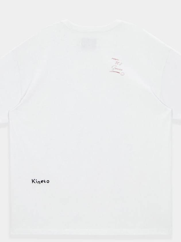 Room Service Menu Short Sleeve T-Shirt White - KINETO - BALAAN 4