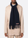 Wool Fringe Muffler Navy Blue - ACNE STUDIOS - BALAAN 3