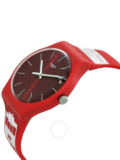 Swatch Flower Bay Quartz Red Dial Unisex Watch SUOZ232 - SWATCH - BALAAN 2