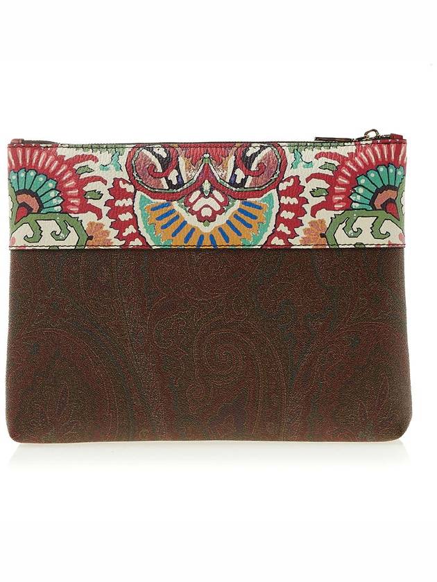 Paisley Clutch Bag Brown - ETRO - BALAAN 4