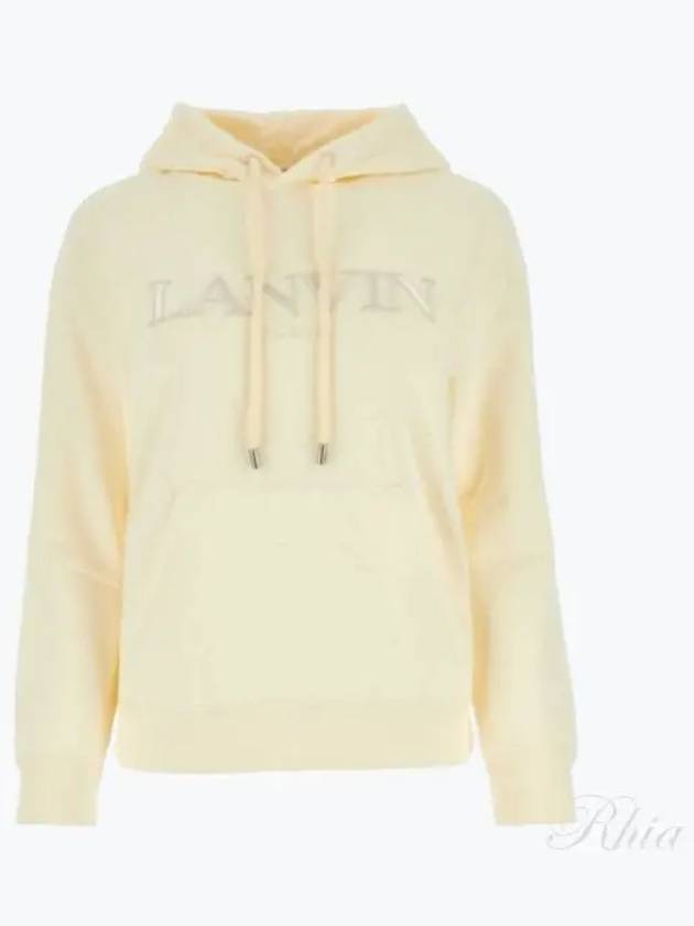 Classic Embroidered Paris Hoodie White - LANVIN - BALAAN 2