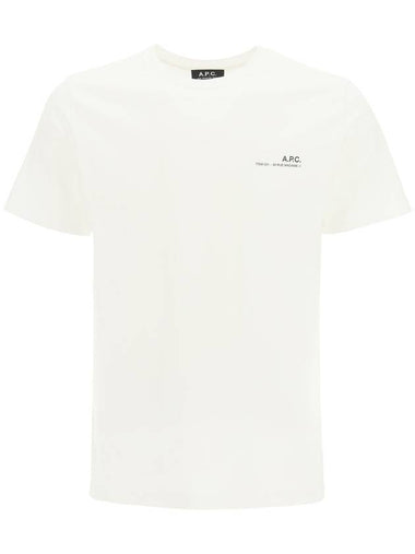 Men's Item Logo Cotton Short Sleeve T-Shirt White - A.P.C. - BALAAN 1