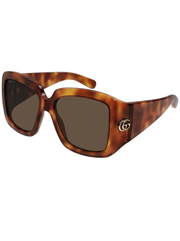 tortoiseshell effect oversized frame sunglasses GG1402S - GUCCI - BALAAN 3