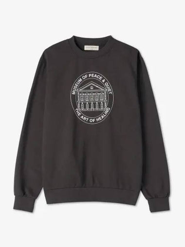 MUSEUM OF PEACE QUIET Headquarters Sweatshirt Black MOPQSS2204BLACK - MUSEUM OF PEACE & QUIET - BALAAN 1