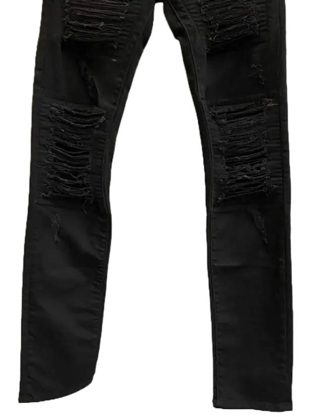 Gil Biker Slim Fit Strong Wash Jeans Black - MARCELO BURLON - BALAAN 5