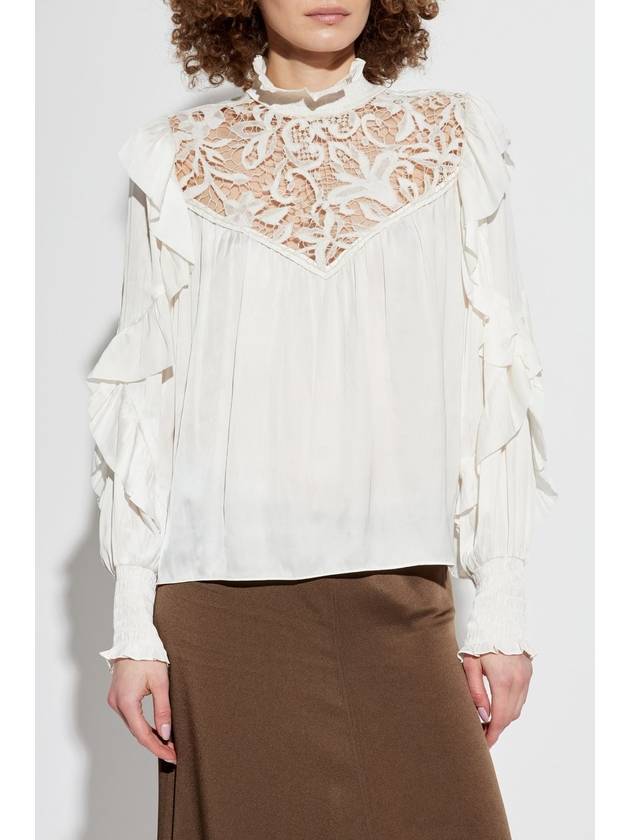 Isabel Marant Top 'Seila', Women's, Cream - ISABEL MARANT - BALAAN 3