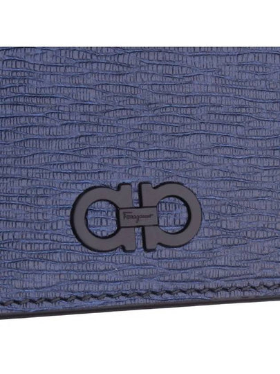 FERRAGAMO Gancini Card Case 66 A387 NAVY - SALVATORE FERRAGAMO - BALAAN 2